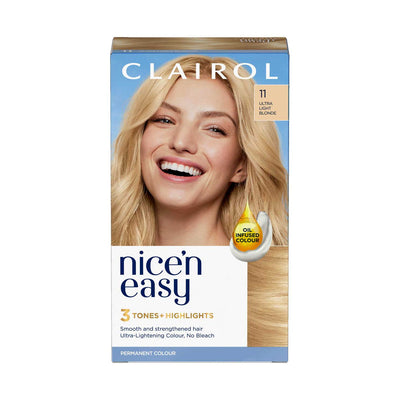 Boots Clairol Nice'n Easy Permanente Haarfarbe 11 Ultrablond 177ml - Online bei McGrocer kaufen