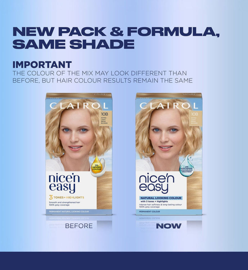 Clairol Nice'n Easy Extra Light Beige Blonde 177ml - British product