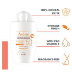 Avène mineral fluid SPF50+ sun cream 40ml - British product
