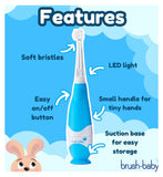 brush-baby BabySonic Electric Toothbrush Blue - British product