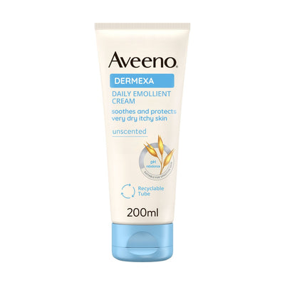 AVEENO Dermexa Emollient Cream Body Skin Moisturiser 200ml