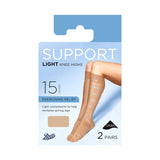 Boots light support knee high tights Natural Tan 2 pair - British product