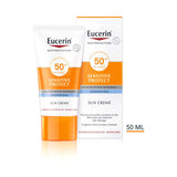 Eucerin face sunscreen SPF50+ for sensitive skin 50ml, UK version