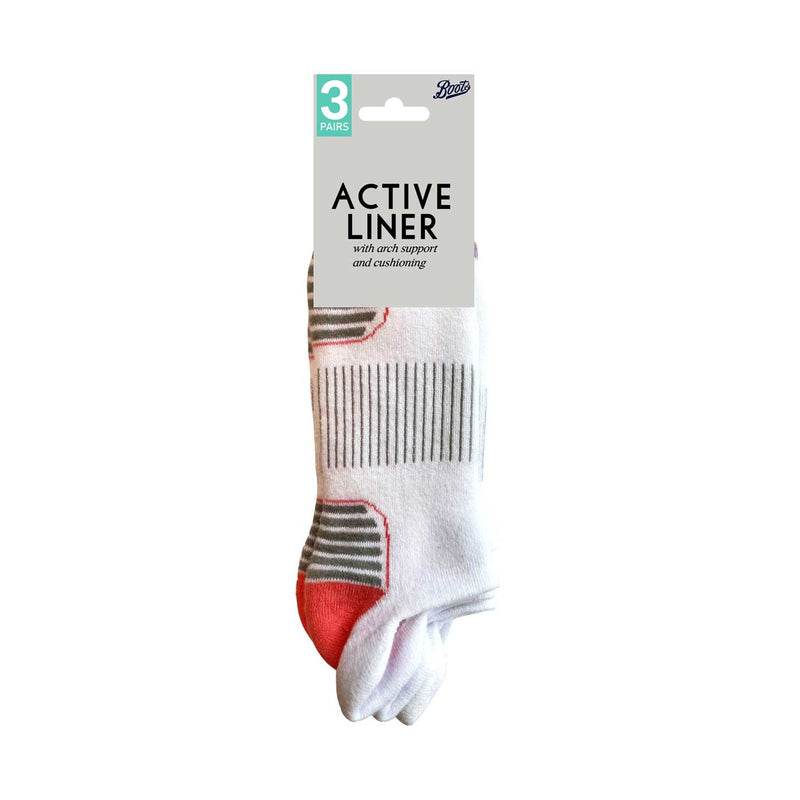 Boots cotton liners 3 pair pack size 4-7 - British product
