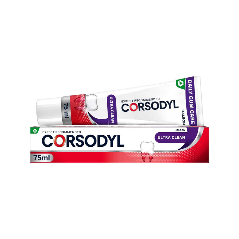 Corsodyl Ultra Clean Daily Gum Care Toothpaste 75ml - British product