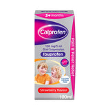 Calprofen Ibuprofen suspension strawberry flavour 100ml - British product