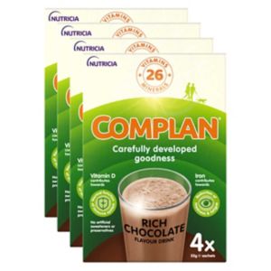Complan chocolate flavoured nutritional drink 4 packs - British product