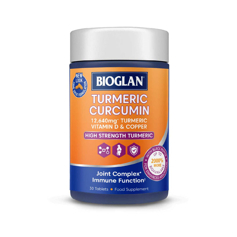 Bioglan turmeric curcumin high strength tablets 30 - British product