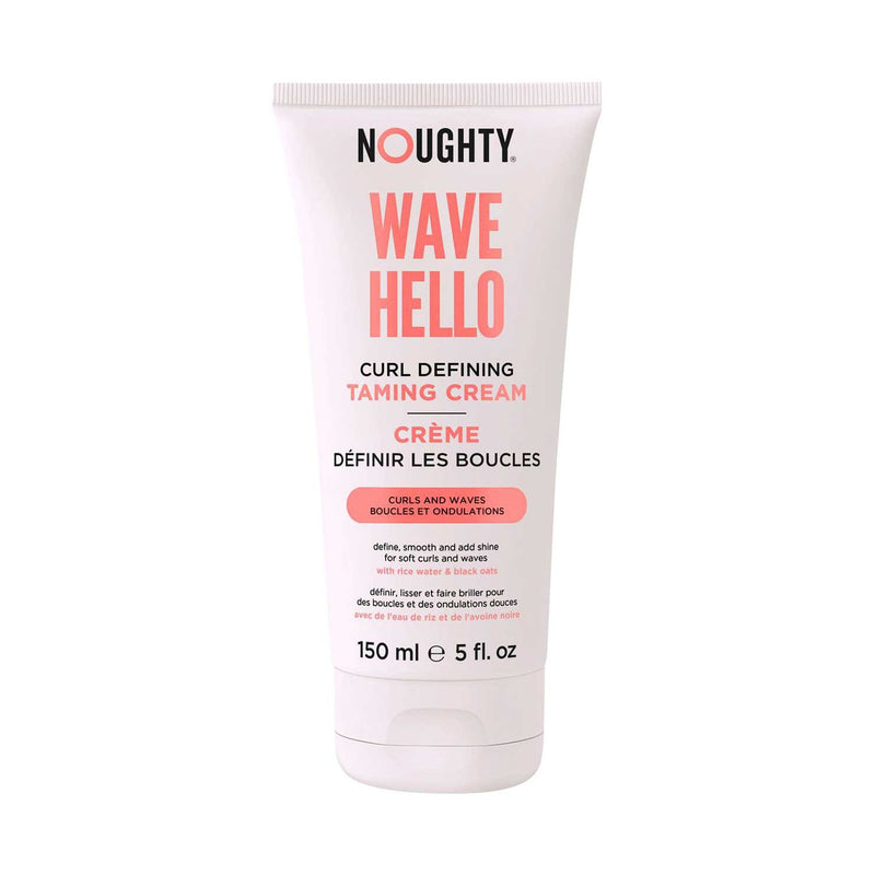 كريم تصفيف الشعر Noughty Wave Hello Curl Taming Cream 150 مل، مستورد من المملكة المتحدة
