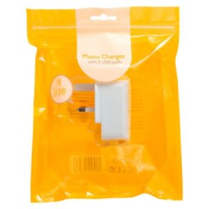 CBL USB mains charger 1A 2.4A output - British product