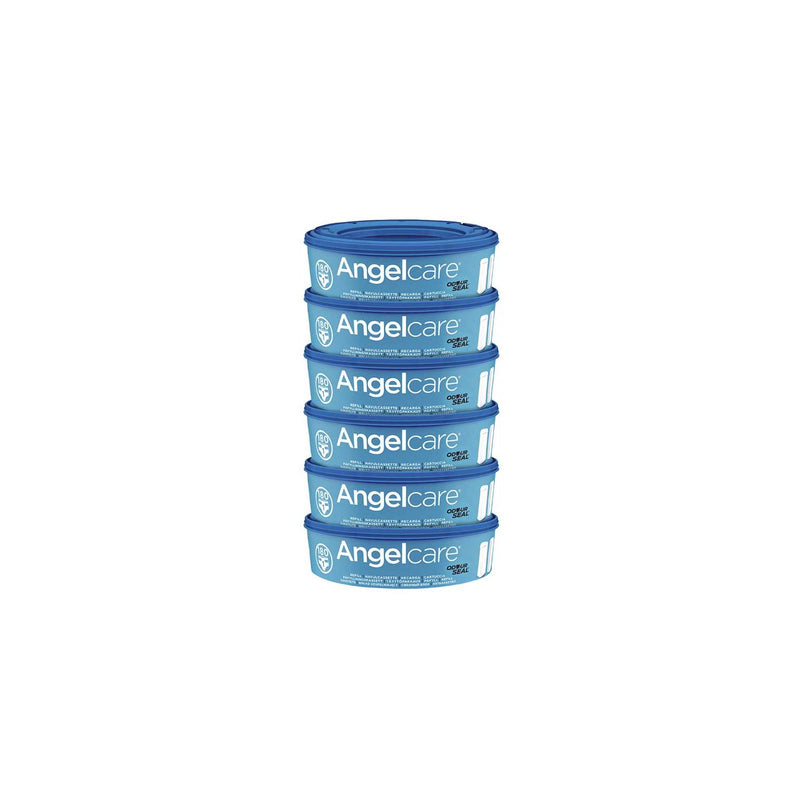 Angelcare Nappy Disposal System Refill Cassettes 6 Pack - British product