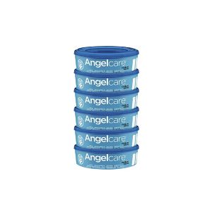 Angelcare Nappy Disposal System Refill Cassettes 6 Pack - British product