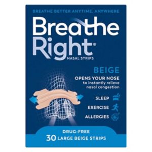 Breathe Right Nasenpflaster gegen Verstopfung Original Large 30 Stück