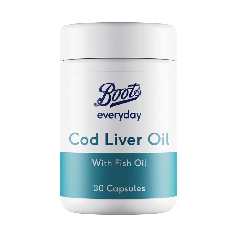 Boots Everyday Cod Liver Oil 500mg 30 Capsules - British product