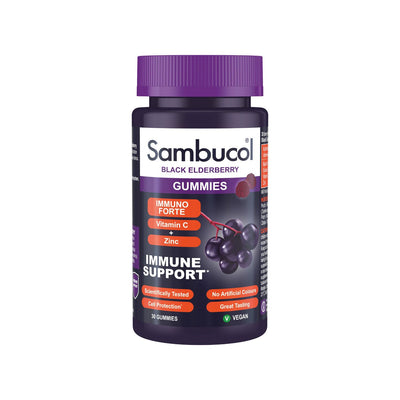 Boots Sambucol Immuno Forte Black Elderberry Gummies - 30 Gummies- Buy online at McGrocer