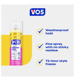VO5 Ultimate Hold hairspray 400ml aerosol can, UK version