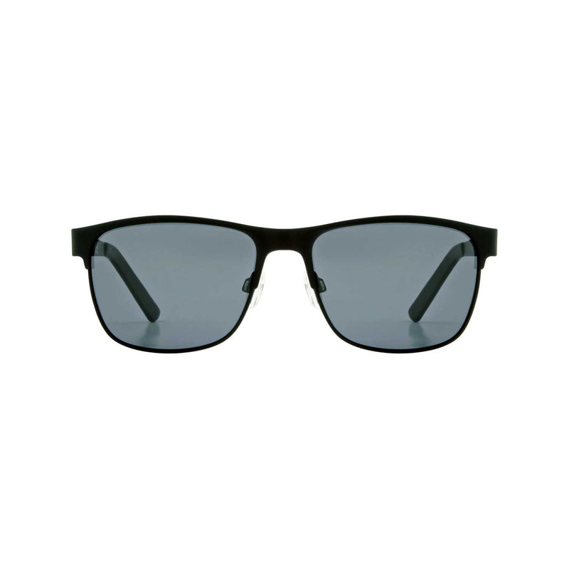 Polarisierte Sonnenbrille von Boots, gummiertes schwarzes Gestell, UK-Version