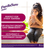 PaediaSure nutritional shake chocolate 4x200ml, imported from the UK