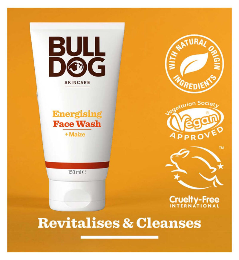 Bulldog Energising Face Wash 150ml - British product