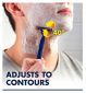 Gillette Blue3 men's disposable razor x4, UK version