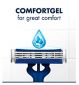 Gillette Blue3 men's disposable razor x4, UK version