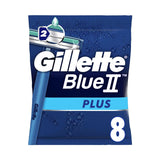 Boots Gillette BlueII Plus Men's Disposable Razors x8- Buy online at McGrocer