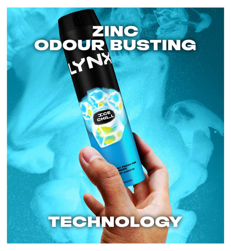 Lynx Ice Chill Deodorant Body Spray 250ml, UK version