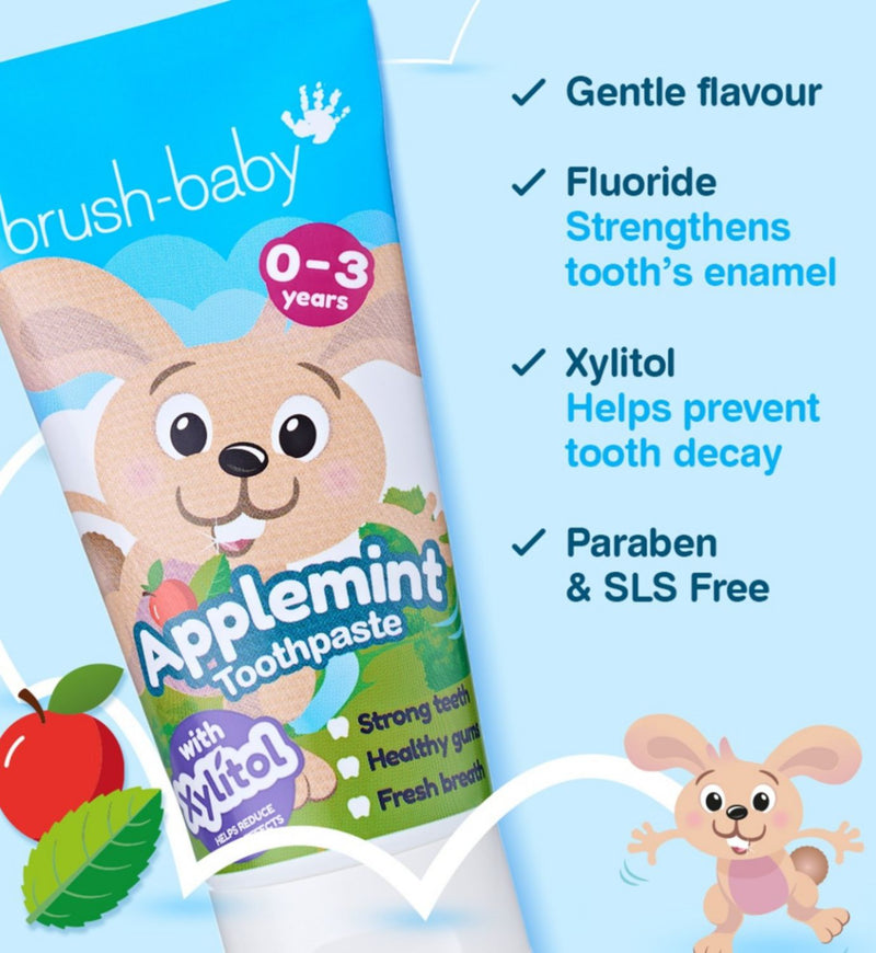 Brush-Baby applemint toothpaste 50ml - British product