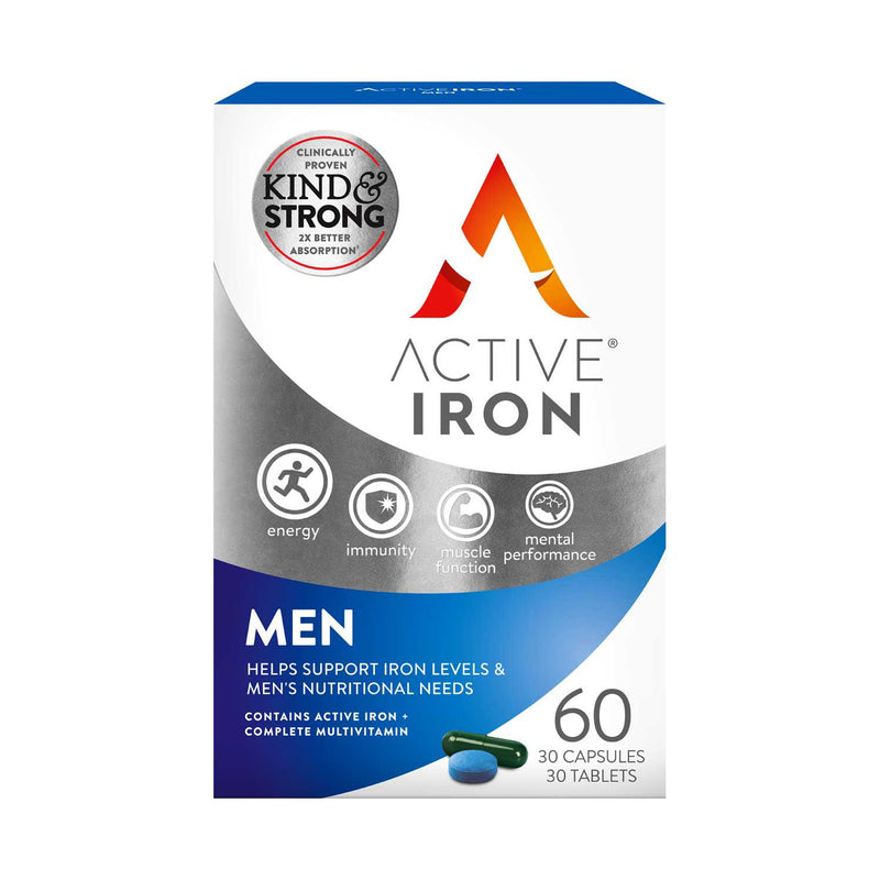 Active Iron for Men iron supplement 60s, UK version