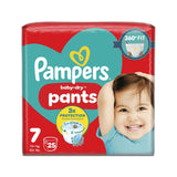Pampers Baby-Dry nappy pants Size 7 25 count - British brand