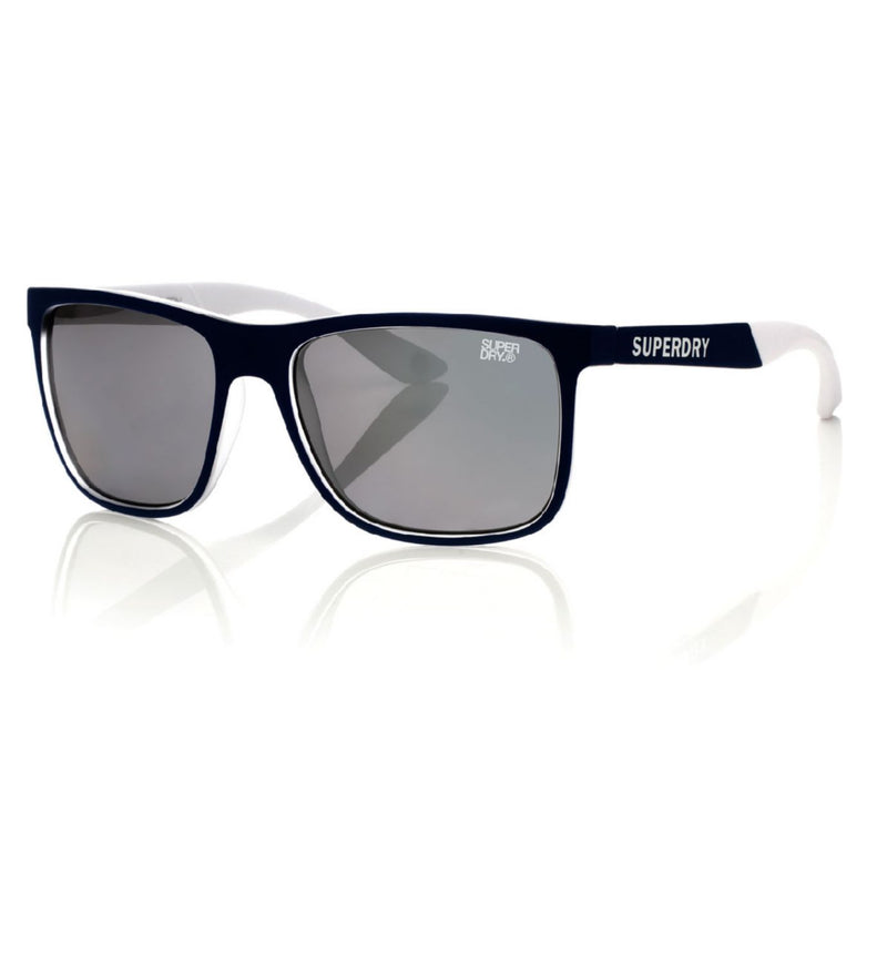Superdry sunglasses runner navy and white frame (British brand)