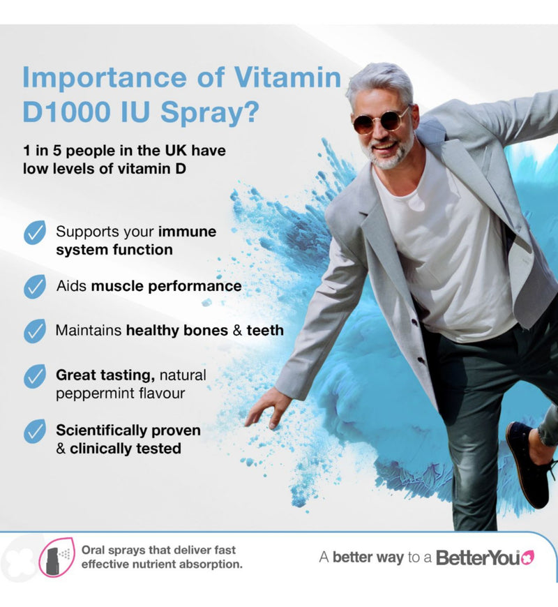 BetterYou Vitamin D oral spray 15ml - British product