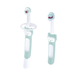 MAM Learn to Brush set blue baby toothbrush, imported from the UK