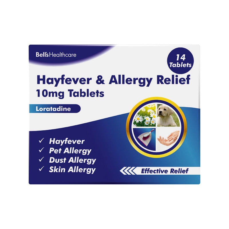 Bells Hayfever and Allergy Relief 10mg Tablets 14 pack - British product