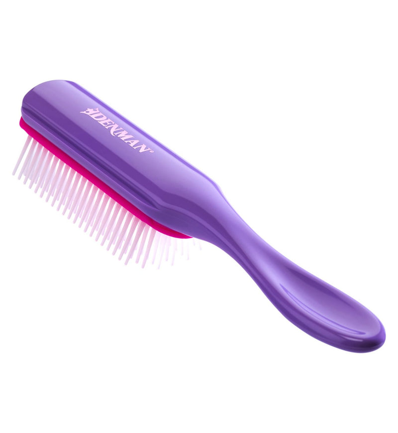 Denman hairbrush 7 row African Violet - British product