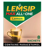 Lemsip Max All in One Lemon Flavour Sachets 8 Pack, UK version