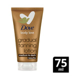 Boots Dove Summer Revived Medium to Dark Gradual Tanning Lotion for Face and Body 75ml- Buy online at McGrocer