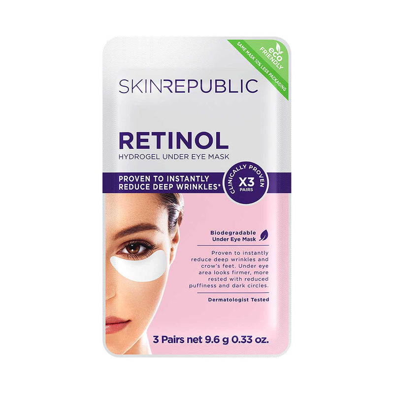 Skin Republic Retinol Hydrogel Augenpads 33ml, importiert aus dem Vereinigten Königreich