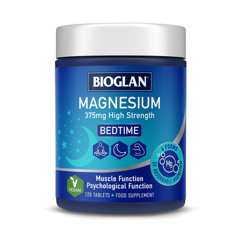 Bioglan Active Magnesium supplement tablets 120 count - British product