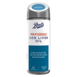Boots Cod Liver Oil 1000mg Capsules 60 - British product