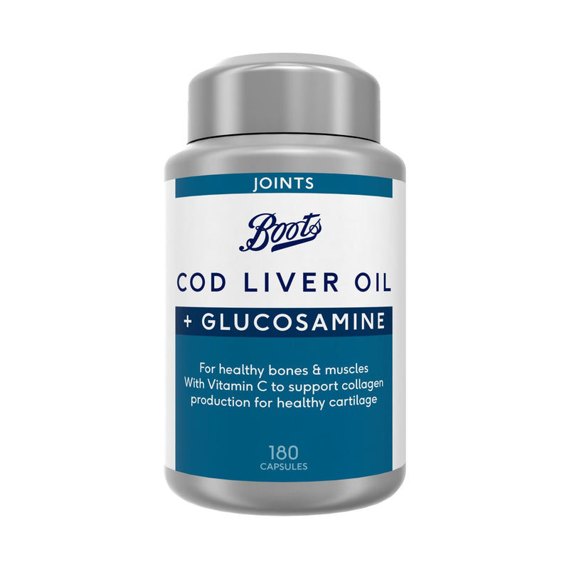 Boots Cod Liver Oil + Glucosamine Capsules 180 - British product
