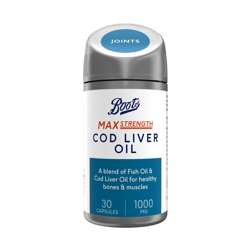 Boots Max Strength Cod Liver Oil 30 Capsules - British product