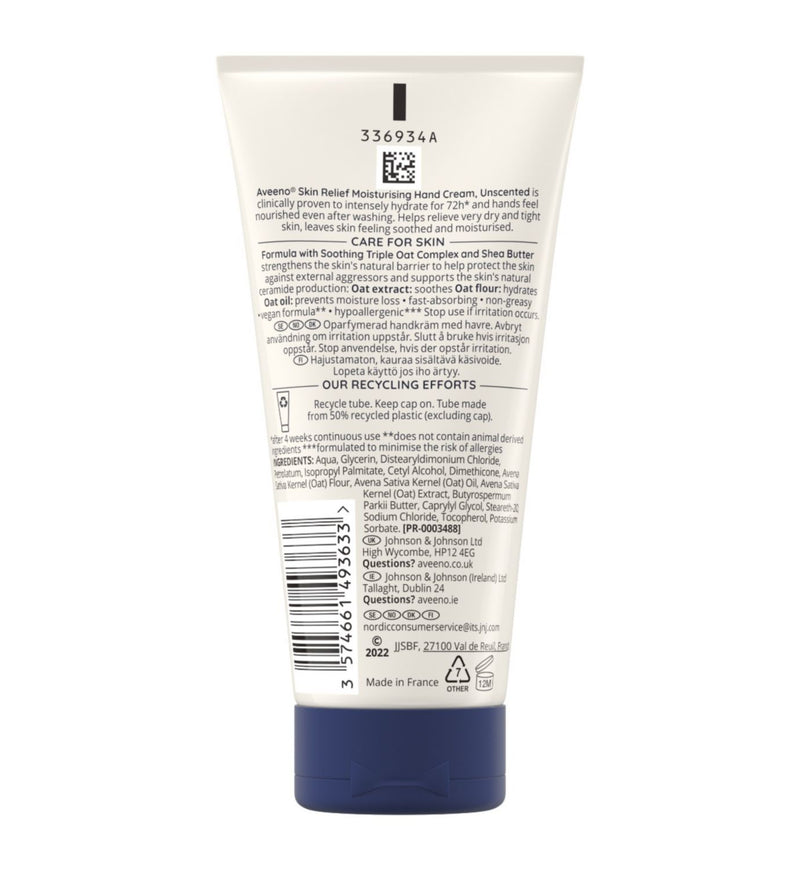 Aveeno Skin Relief Moisturising Hand Cream 75ml - British product