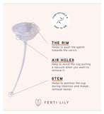 FertiLily conception cup reusable medical silicone (British brand)