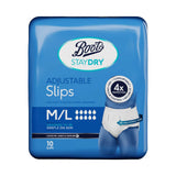 Boots Staydry Adjustable Incontinence Slips With Tape Fixation - British product