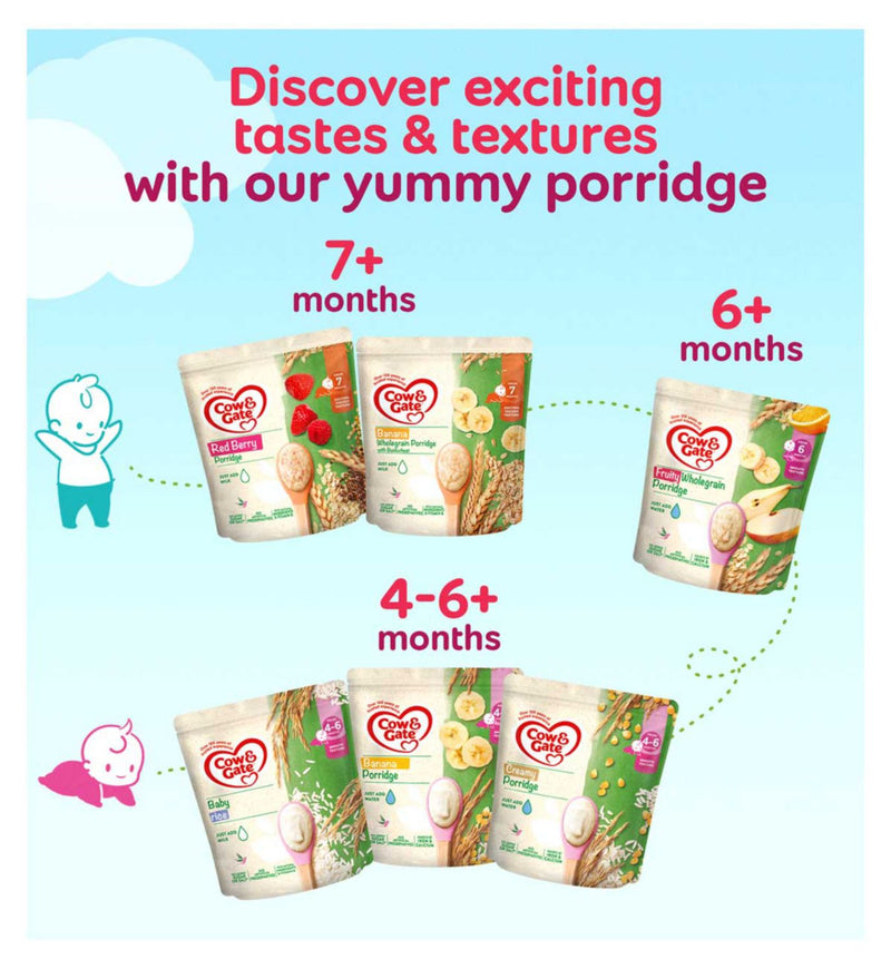 Cow & Gate banana porridge 125g - British product