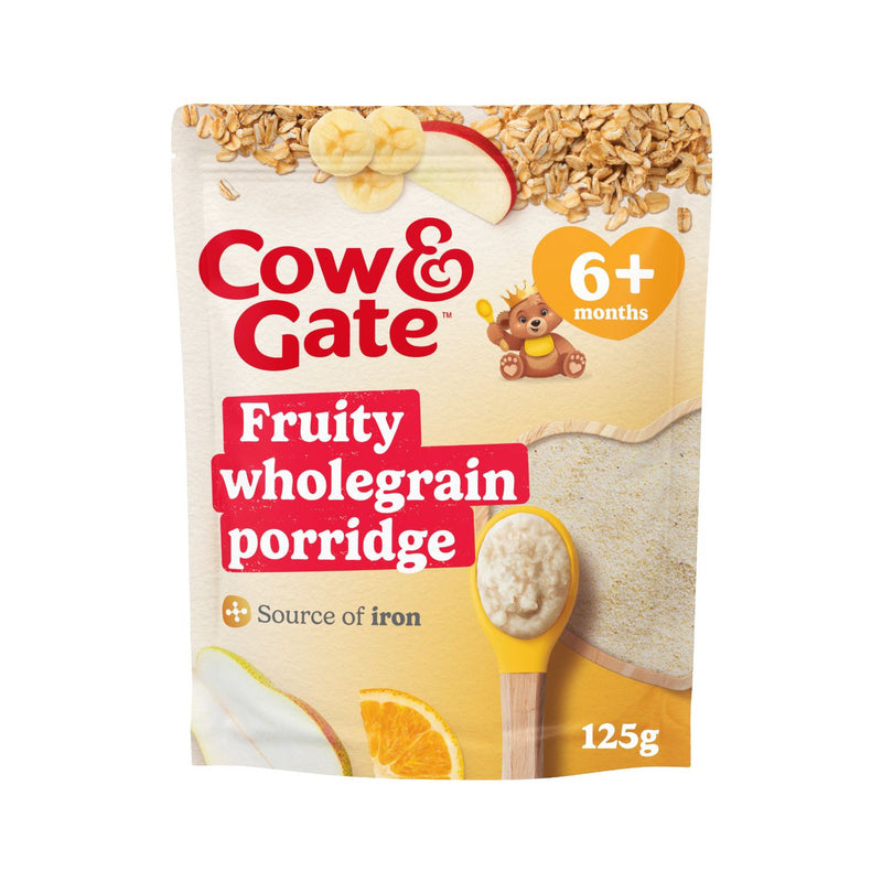 Cow & Gate Fruity Wholegrain Porridge Baby Cereal 125g - British product