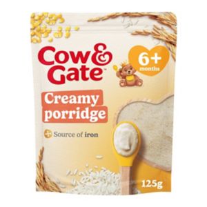 Boots Cow & Gate Creamy Porridge Baby Cereal 4-6+ Months 125g- Buy online at McGrocer