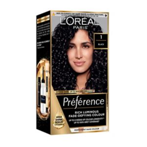 L'Oréal Paris Preference 1.0 Black Permanent Hair Dye Kit, UK version