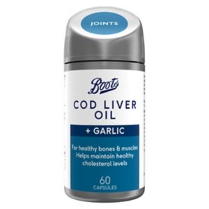 Boots Cod Liver Oil Garlic Capsules 60 - British product